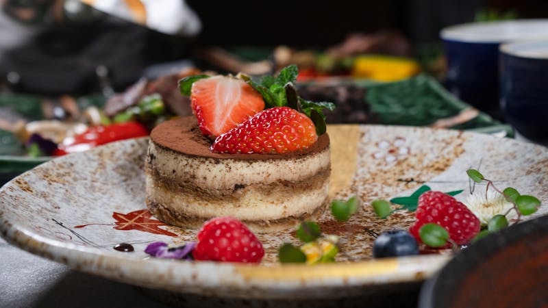 Classic Italian tiramisu dessert with espresso and mascarpone